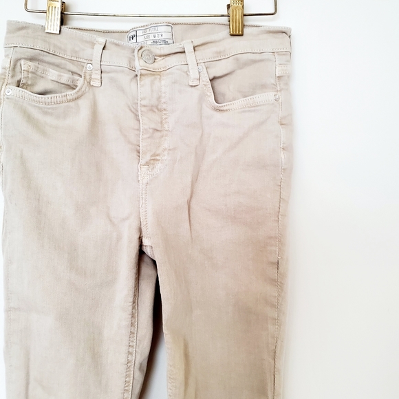 Free People khaki denim skinny jeans - Picture 6 of 9